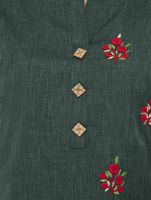 embroidered straight kurta - 16844225 - Standard Image - 4
