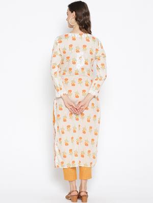 chikankari pastel kurta - 16844248 - Standard Image - 3