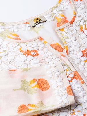 chikankari pastel kurta - 16844248 - Standard Image - 4
