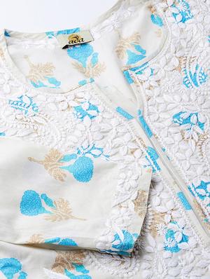 chikankari pastel kurta - 16844249 - Standard Image - 4