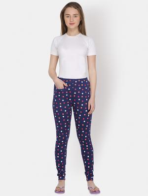 navy blue cotton leggings - 16844268 - Standard Image - 4