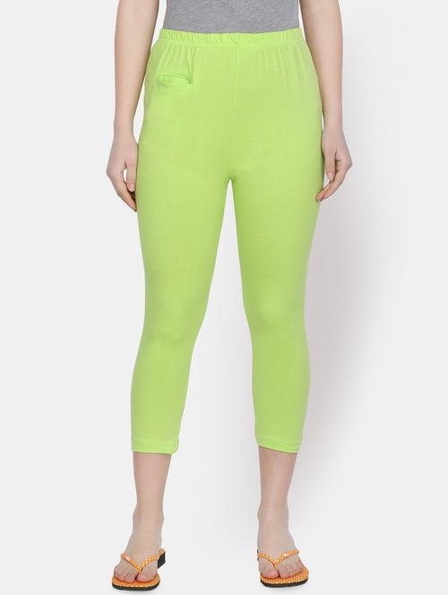 green cotton leggings - 16844271 - Standard Image - 1
