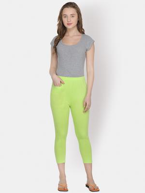 green cotton leggings - 16844271 - Standard Image - 4