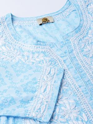 chikankari straight kurta - 16844291 - Standard Image - 4