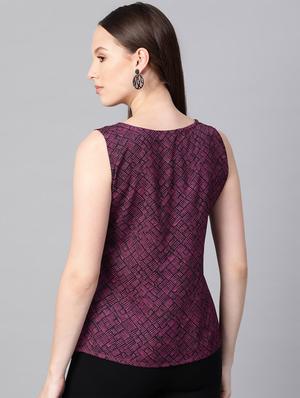 boat neck pleat detail top - 16844324 - Standard Image - 3