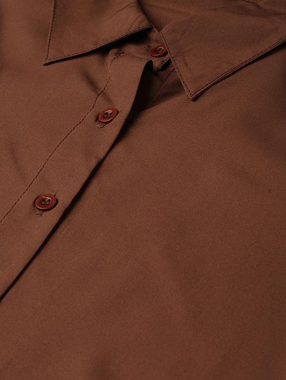 frill detail solid shirt - 16844335 - Zoom Image - 5