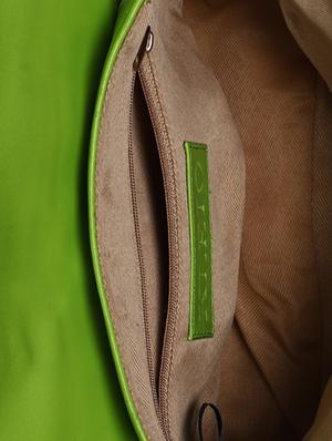 green leatherette regular sling bag - 16845085 - Standard Image - 3