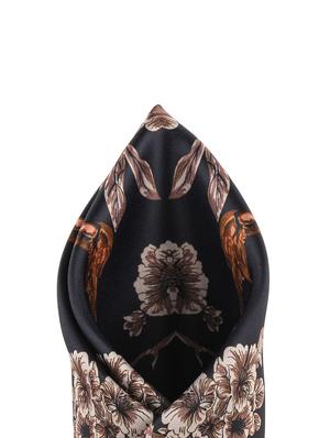 black polyester pocketsquare - 16845378 - Standard Image - 4