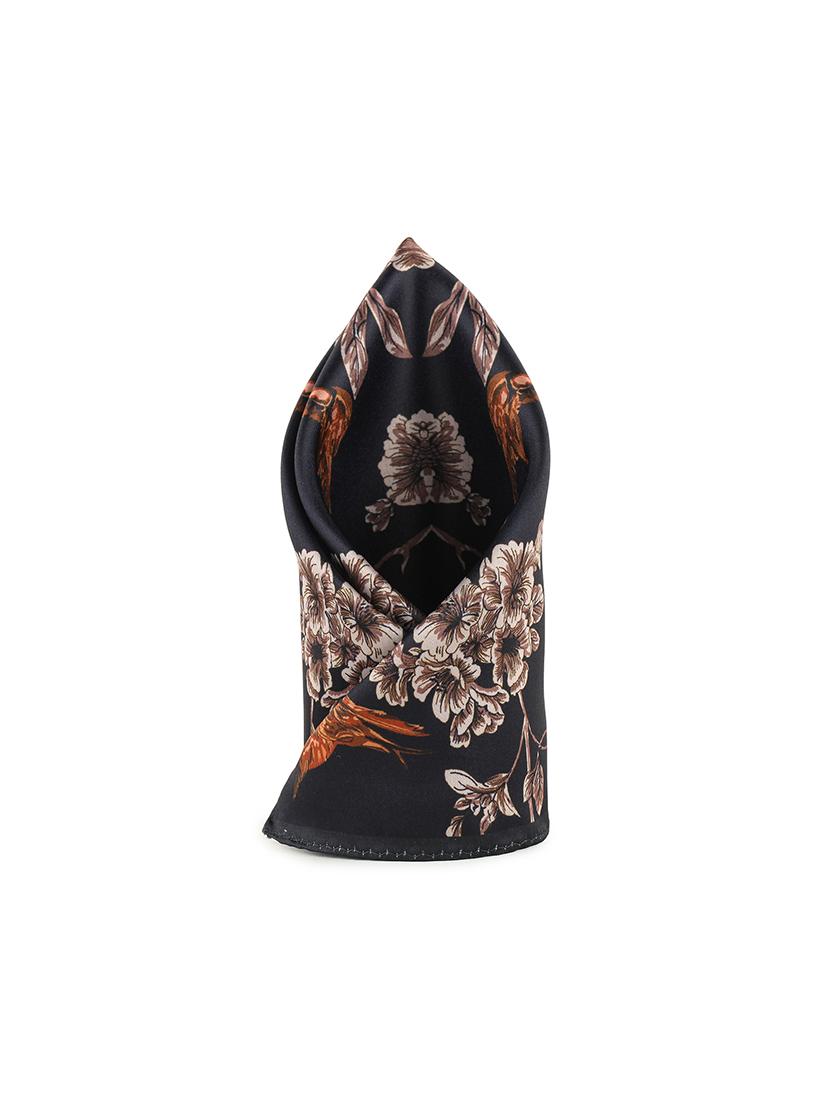 black polyester pocketsquare - 16845378 - Zoom Image - 1