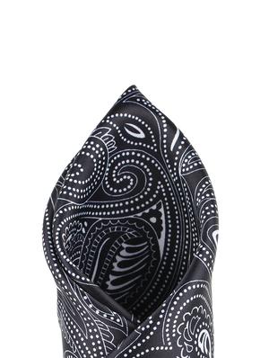 black polyester pocketsquare - 16845381 - Standard Image - 4