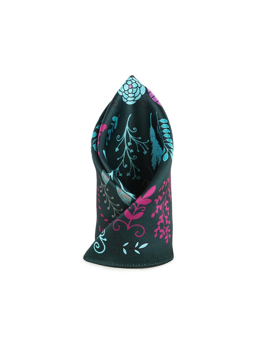 green polyester pocketsquare - 16845382 - Zoom Image - 1