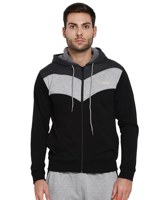black color block sweatshirt - 16845415 - Standard Image - 1