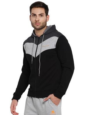 black color block sweatshirt - 16845415 - Standard Image - 2