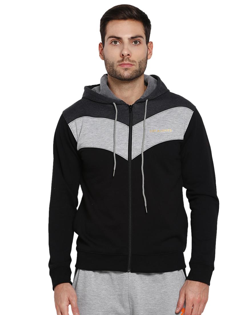 black color block sweatshirt - 16845415 - Zoom Image - 1