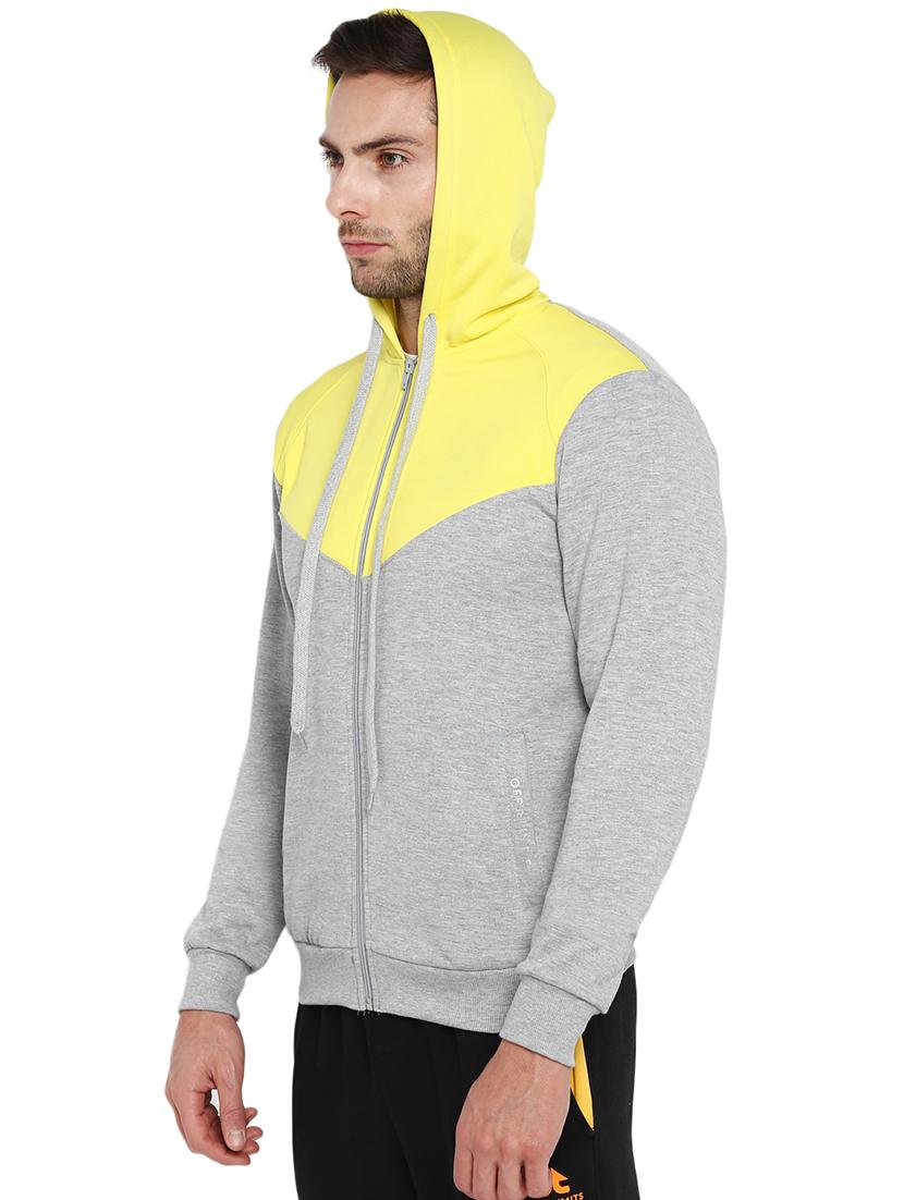 grey color block sweatshirt - 16845419 - Zoom Image - 2