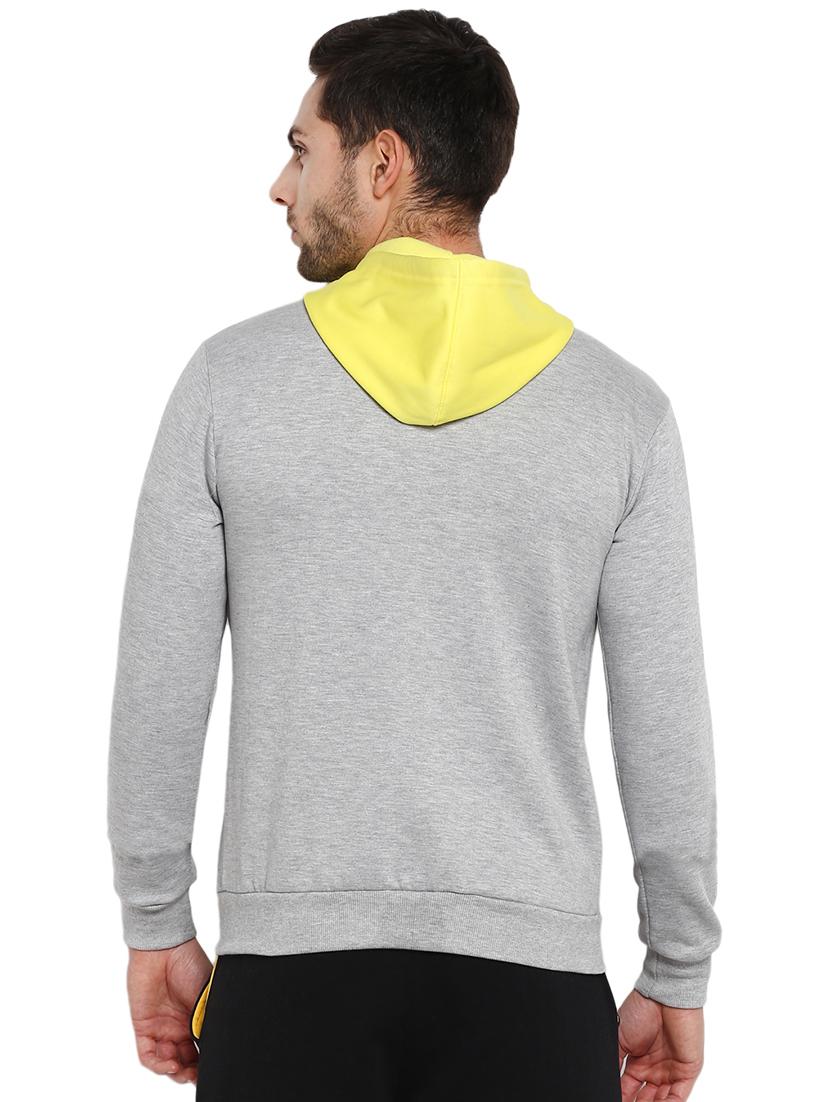 grey color block sweatshirt - 16845419 - Zoom Image - 3