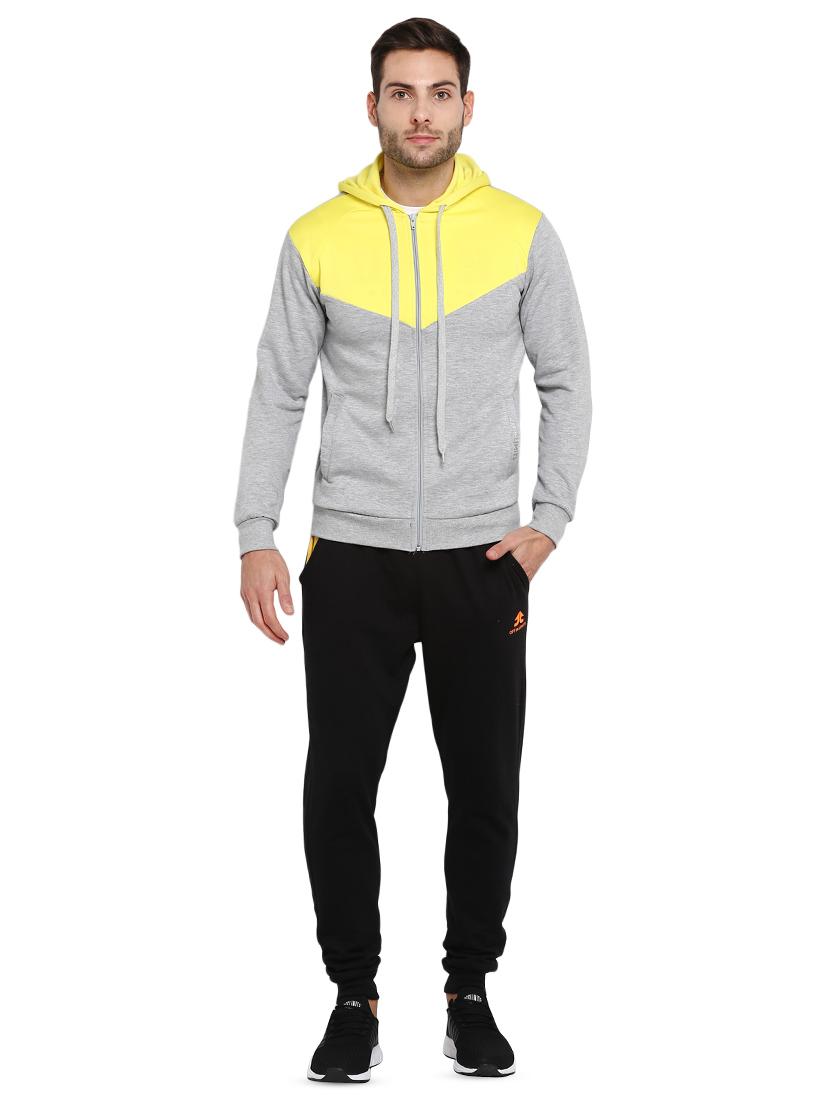 grey color block sweatshirt - 16845419 - Zoom Image - 4