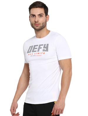 white typographic chest print t-shirt - 16845420 - Standard Image - 2
