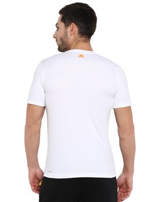 white typographic chest print t-shirt - 16845420 - Standard Image - 3