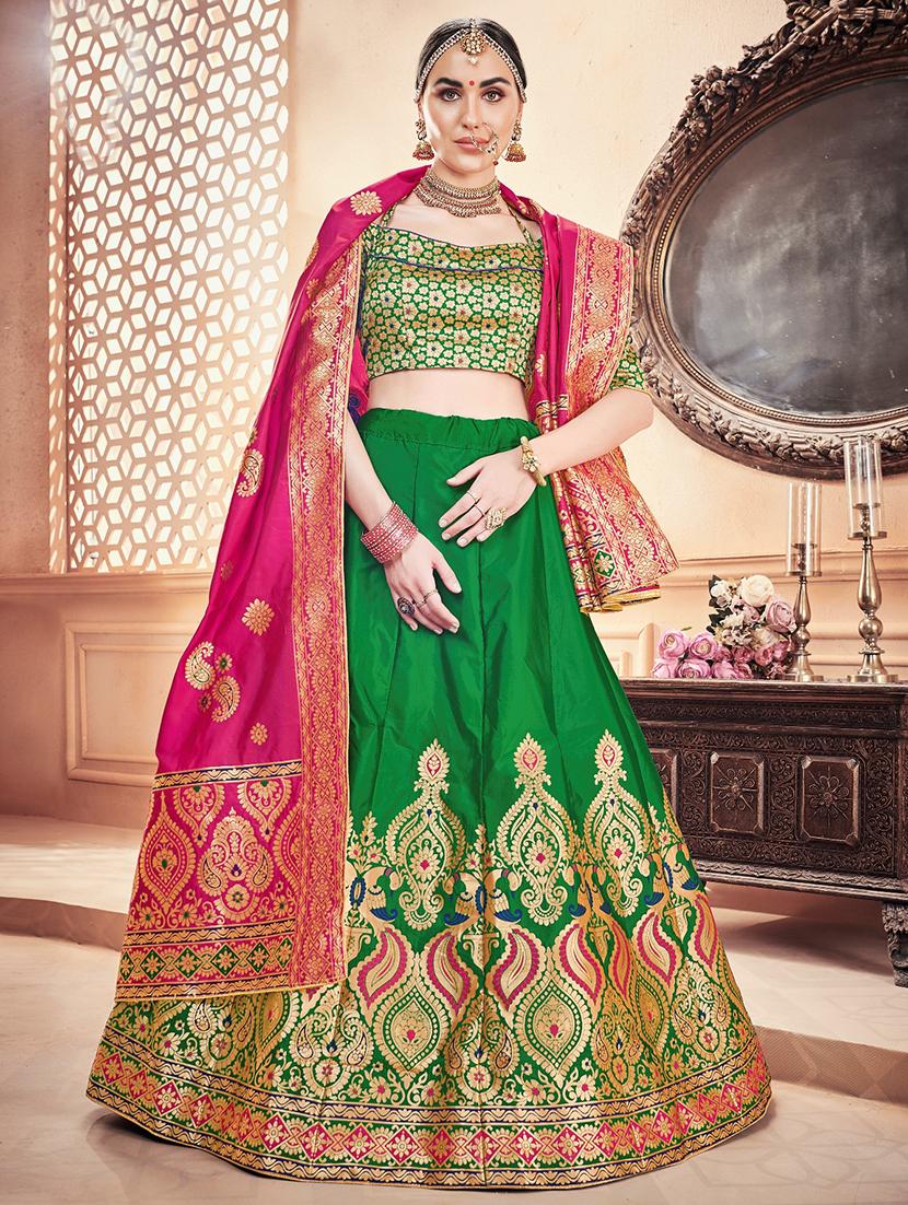 self design panelled lehenga - 16845432 - Zoom Image - 1
