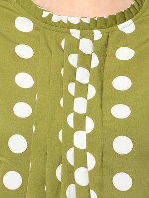 pleat detail polka dot top - 16845450 - Standard Image - 4