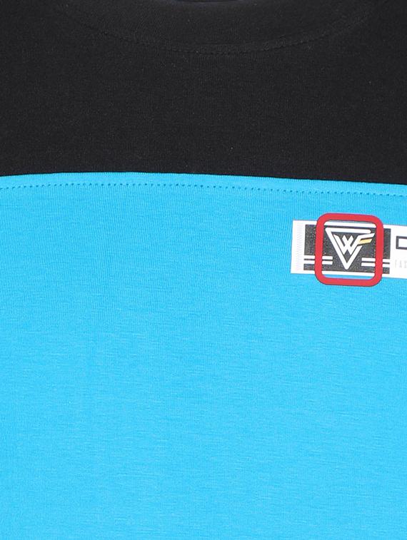 color block cotton t-shirt - 16845474 - Zoom Image - 3