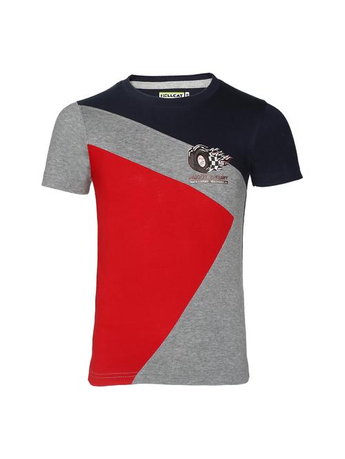 blue colored cotton t-shirt - 16845953 - Standard Image - 1