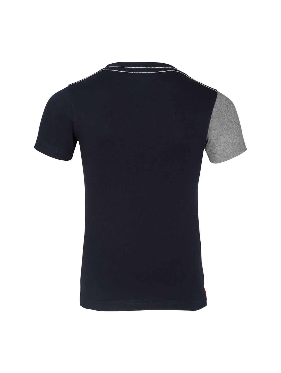 blue colored cotton t-shirt - 16845953 - Zoom Image - 2