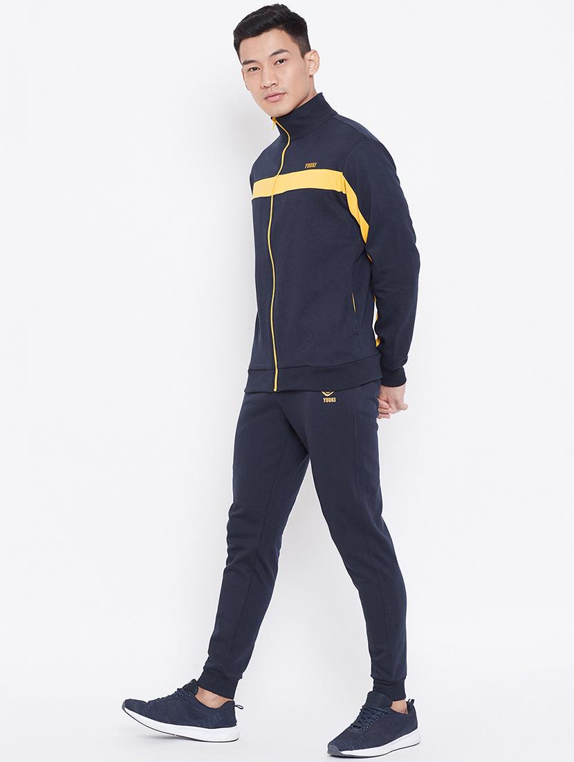 navy blue striped full length track suit - 16846040 - Zoom Image - 2