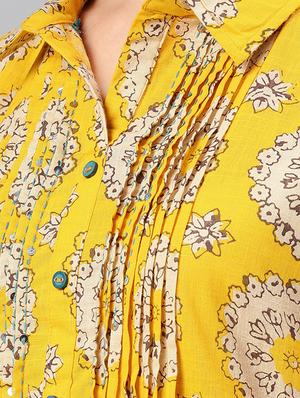 floral a-line kurta - 16846310 - Standard Image - 4