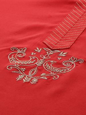 embroidered straight kurta - 16846596 - Standard Image - 4