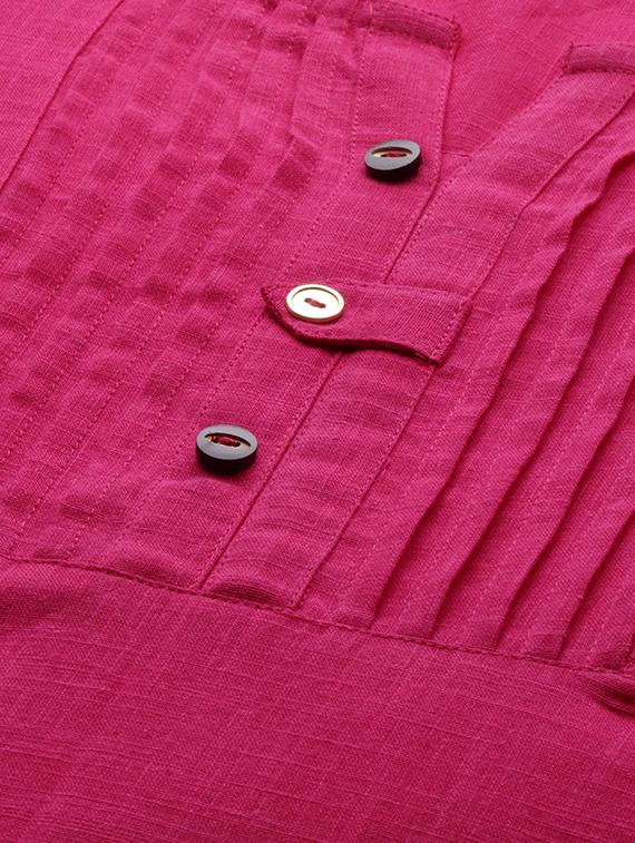 solid straight kurta - 16846597 - Zoom Image - 5