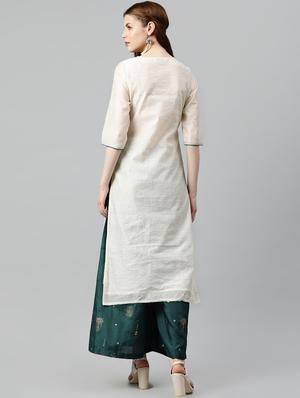 solid straight kurta - 16846611 - Standard Image - 3