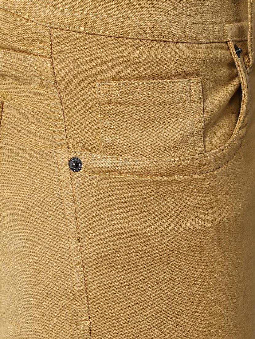 yellow solid plain jeans - 16846669 - Zoom Image - 5