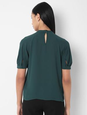 key hole neck solid top - 16846689 - Standard Image - 2
