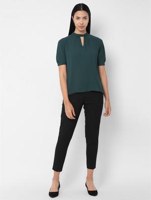 key hole neck solid top - 16846689 - Standard Image - 3