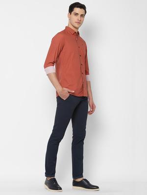 orange printed casual shirt - 16846832 - Standard Image - 3