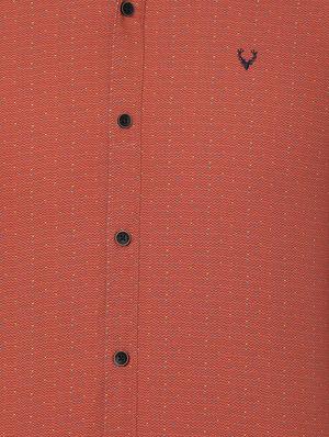 orange printed casual shirt - 16846832 - Standard Image - 4