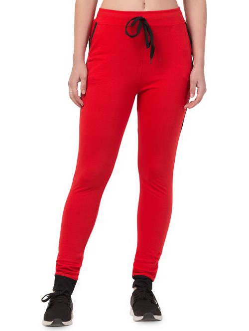 drawstring waist solid track pant - 16847072 - Standard Image - 1