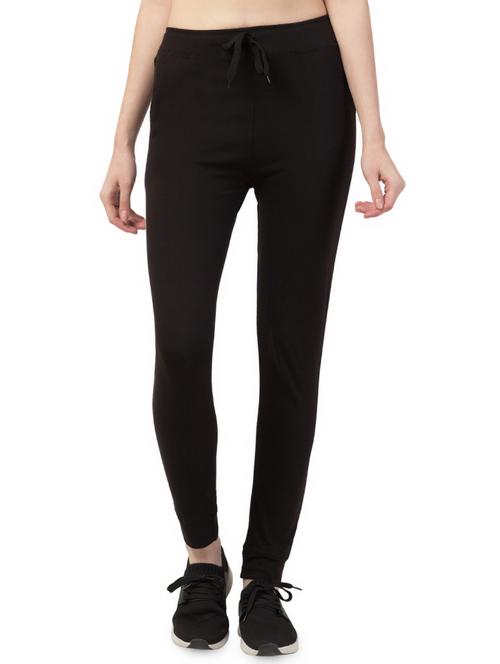 drawstring waist solid track pant - 16847074 - Standard Image - 1