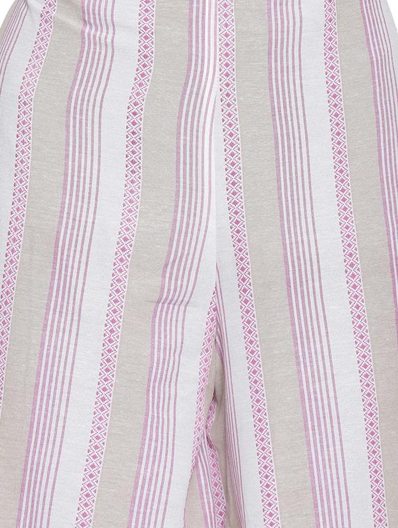 high rise striped palazzo - 16847082 - Zoom Image - 5