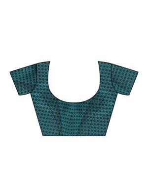 conversational bordered saree with blouse - 16847193 - Standard Image - 2