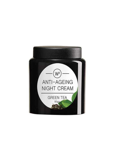 w2 green tea anti ageing night cream 50g - 16847249 - Very Small Image - 1