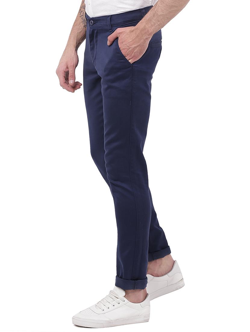 blue solid chinos - 16847276 - Zoom Image - 2
