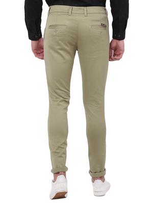 beige solid chinos - 16847277 - Standard Image - 3