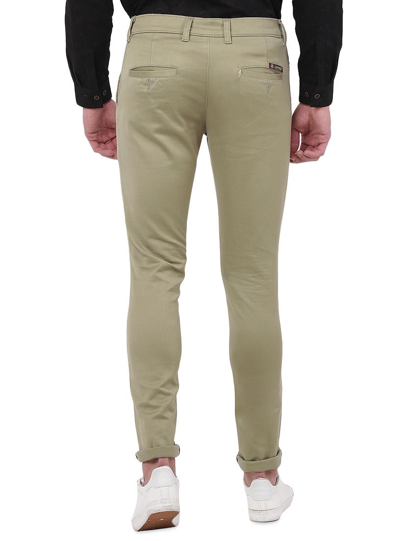 beige solid chinos - 16847277 - Zoom Image - 3