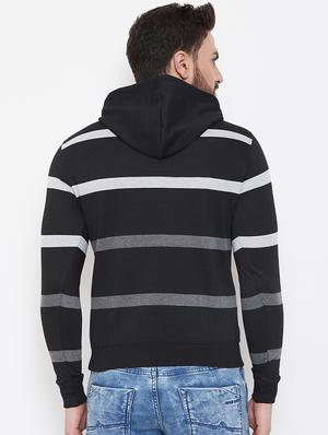 black fleece striped sweatshirt - 16847280 - Standard Image - 3