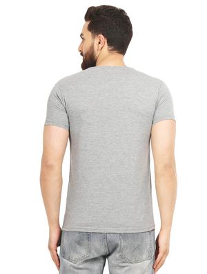 grey chest print t-shirt - 16847441 - Standard Image - 3