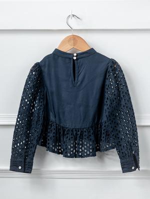 blue viscose regular top - 16847493 - Standard Image - 2