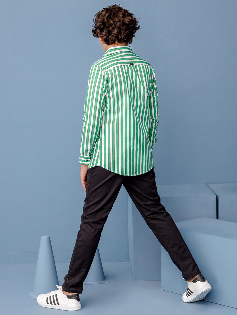 green cotton shirt - 16847667 - Zoom Image - 2